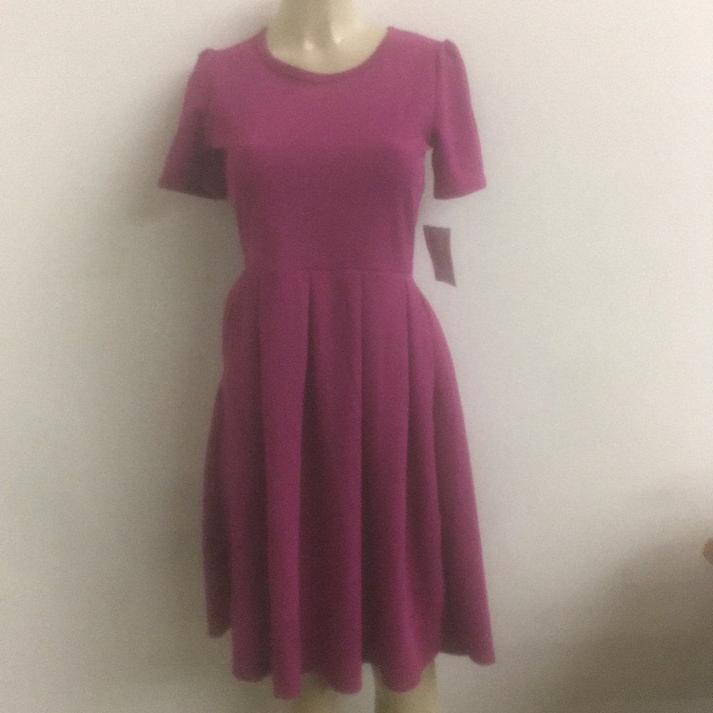 Lularoe hot pink dress Amalia new - Picture 1 of 3